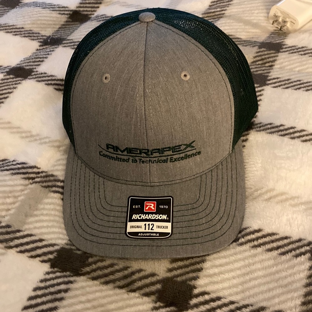 Grey and Green Original Adjustable Trucker Hat